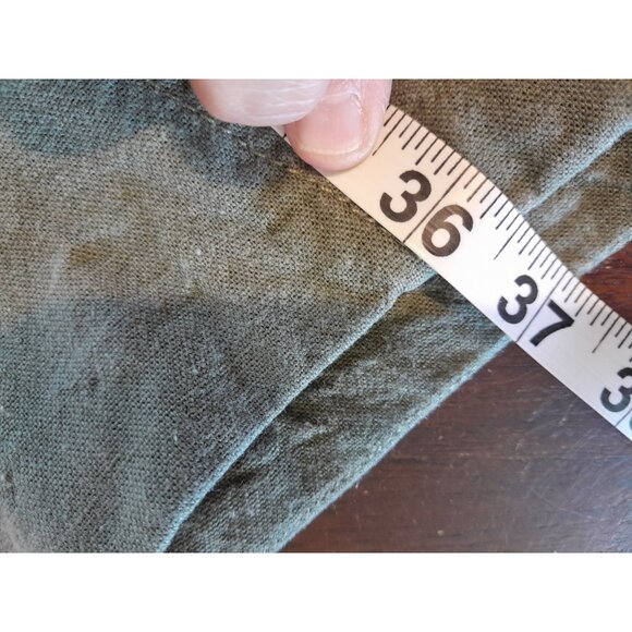 Womens Wide Leg Linen Blend Pull On Drawstring Pants Pockets Size Large Olive - Picture 6 of 9